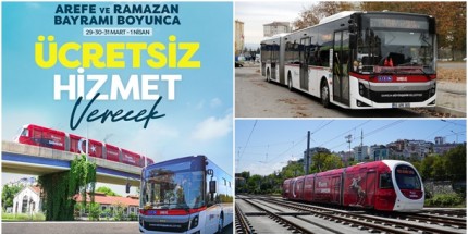 Büyükşehir’den Arefe Günü ve Bayramda Ücretsiz Ulaşım Desteği